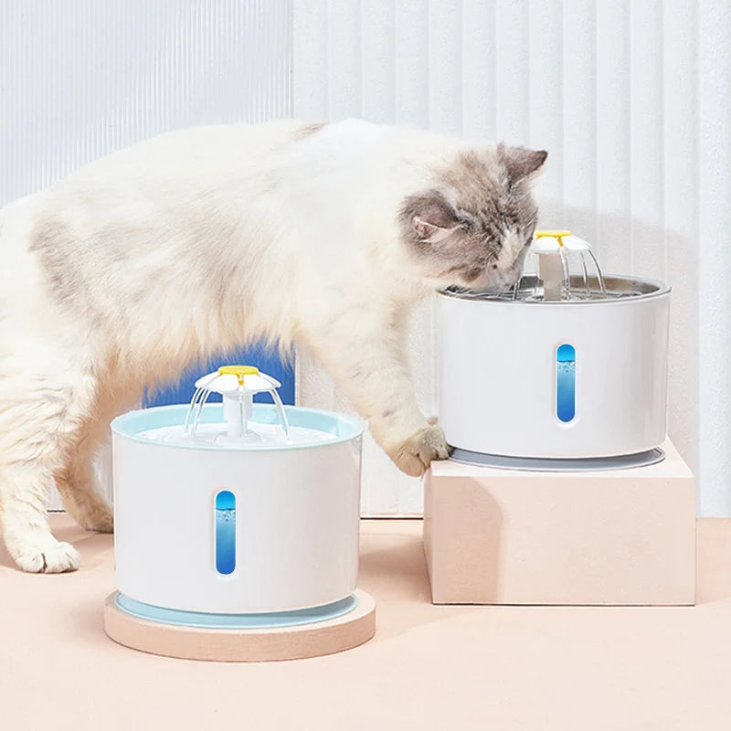 FONTAINE À EAU FLEUR POUR CHAT