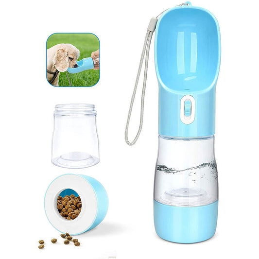 Gourde Portable 2 en 1 Eau & Croquettes