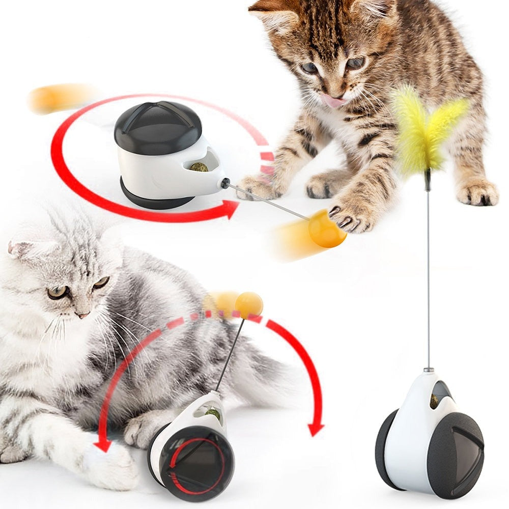 BALLE ROTATIVE AVEC HERBE À CHAT