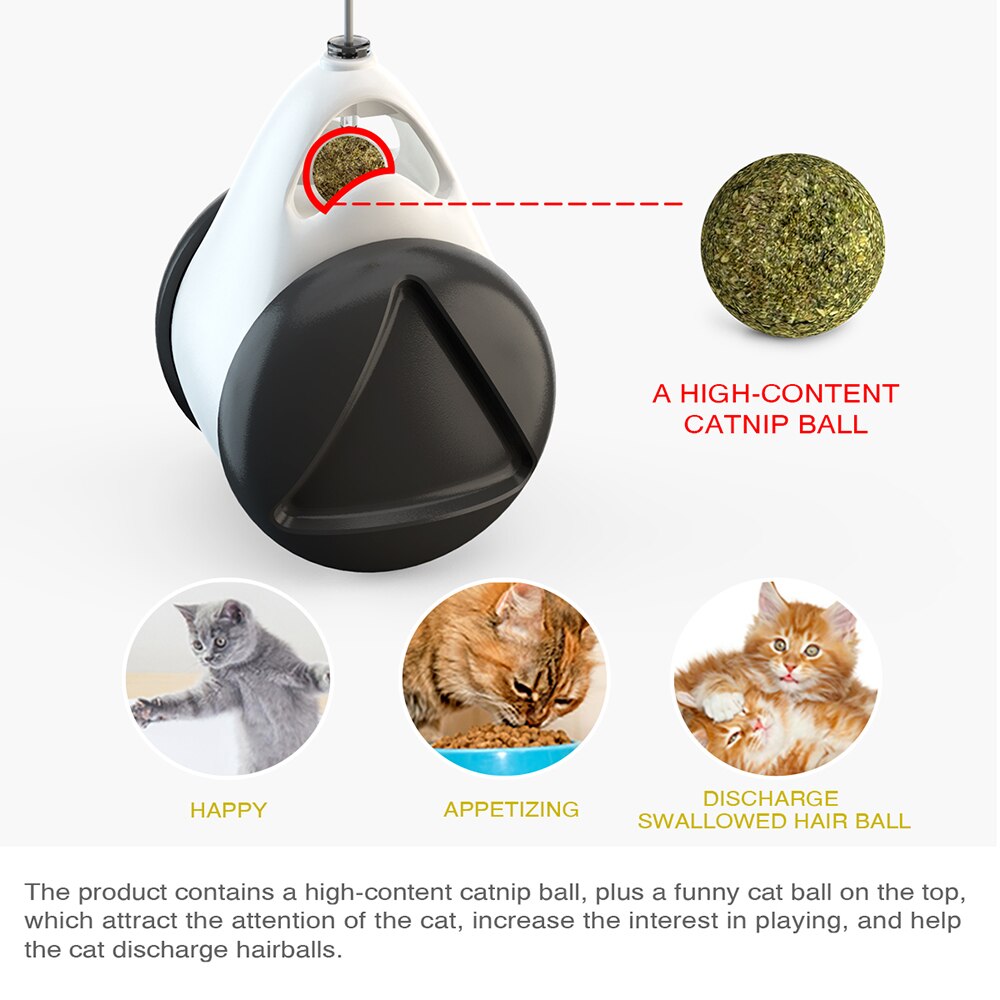 BALLE ROTATIVE AVEC HERBE À CHAT